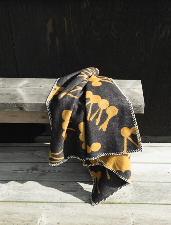 Myra Woven Child Blanket | Brown + Anthracite