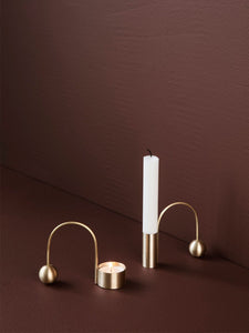 Ferm Living Brass Balance Tealight Candle Holder