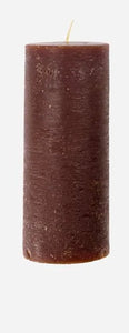 Pillar Candle Rustic Wax | Cognac