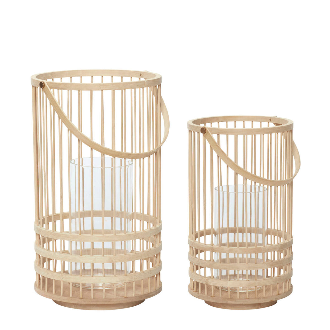 Harvest Bamboo Lanterns - Set of 2