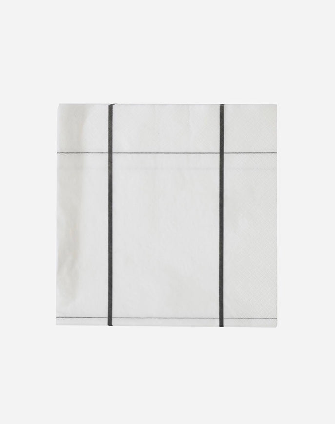 Paper Napkins | Graphic grey + brown