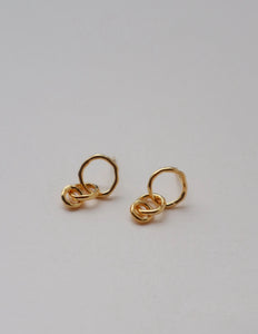 Lines + Current Frieda interlocked ring earrings