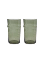 Load image into Gallery viewer, Rain Green Drinking Glasses | Set of 2