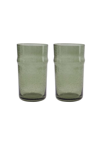 Rain Green Drinking Glasses | Set of 2