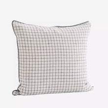 Load image into Gallery viewer, Checked linen cushion - cover only 50x50