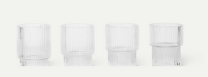 Ripple Shot Glasses S/4 Clear - BTS CONCEPT STORE