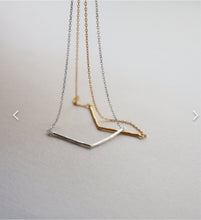 Load image into Gallery viewer, Lines + Current Charlotte Chevron Necklace