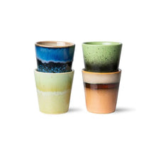 Load image into Gallery viewer, HKliving 70s Ceramic Ristretto Mugs | Calypso Set of 4