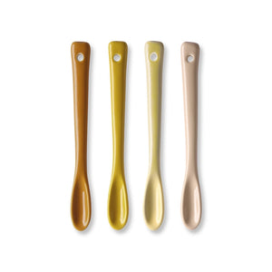 HKliving Ceramic Spoons set of 4 | Natural