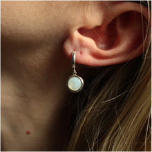 Load image into Gallery viewer, Lines + Current | Sigrid Shell Huggie Earrings | Various Colours