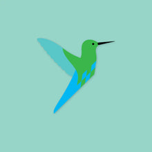 Load image into Gallery viewer, Flettede DIY Bird Kit Hummingbird | Green