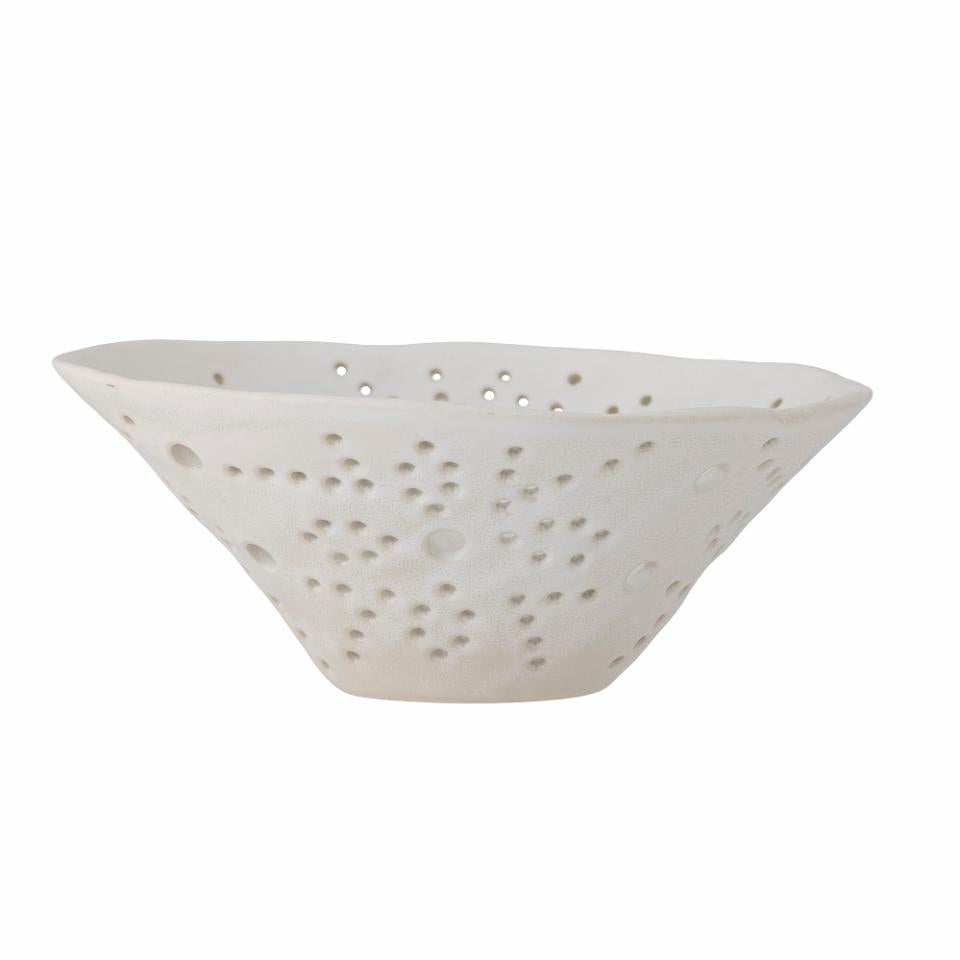 Handmade Dalena Berry Bowl | white stoneware