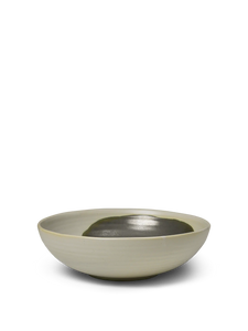 Ferm Living Omhu Serving Bowl | Large Off White + Charcoal