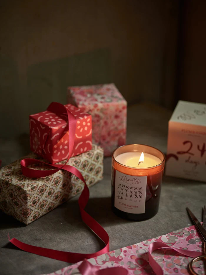 Plum & Ashby Advent Candle | Spiced Orange + Red Berry