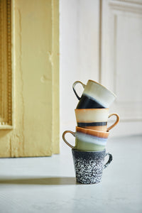 HKliving 70s Ceramic Americano Mugs (set of 4) | Galileo