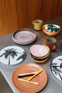 HKliving Ceramic Spoons set of 4 | Natural