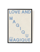 Load image into Gallery viewer, Love and Magique Art Print | Blue A3
