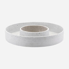 Load image into Gallery viewer, Polystone Round Candle Holder | The Ring | Grey