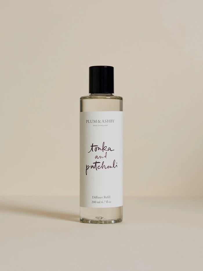 Plum & Ashby | Tonka + Patchouli Reed Diffuser Refill
