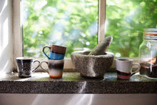 Load image into Gallery viewer, HKliving 70s Ceramic Espresso Mug - Funky Set of 4