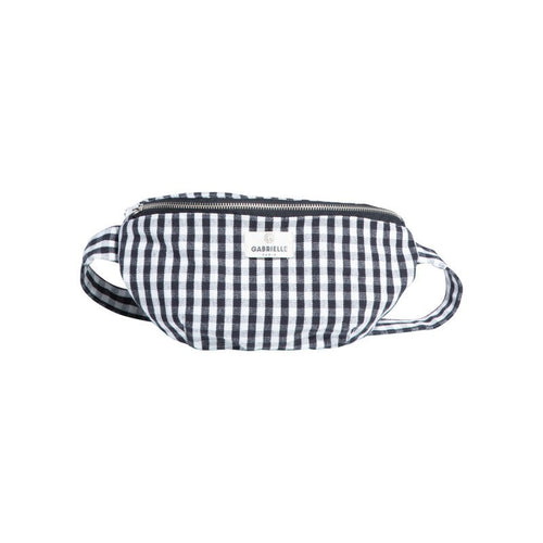 Gabrielle Paris Cotton Waist Bag | Vichy Black