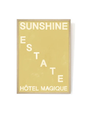 Hotel Magique Sunshine Estate Art Print | Various sizes