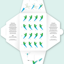 Load image into Gallery viewer, Flettede DIY Bird Kit Hummingbird | Green
