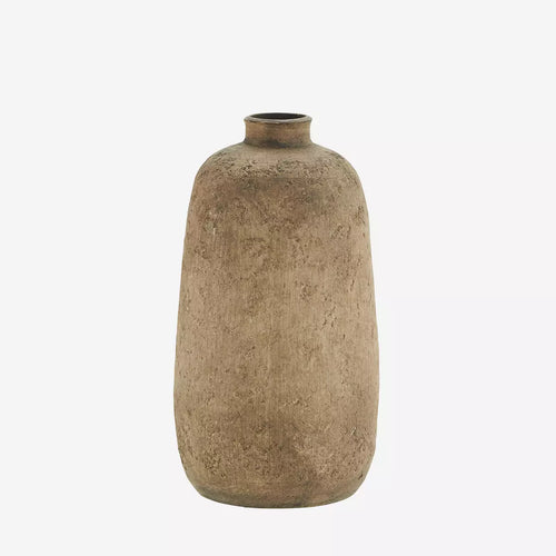 Washed Terracotta Stoneware Vase | Dark Nude