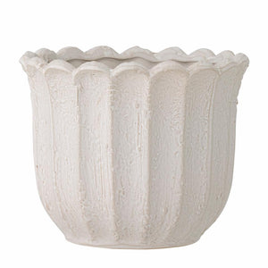 Chaca Flowerpot | white stoneware