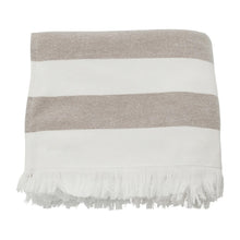 Load image into Gallery viewer, Barbarum Bath Towel | White + Brown | Medium